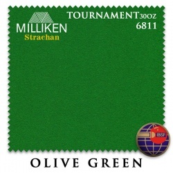 Сукно Milliken Strachan Snooker 6811 Tournament 30OZ 193 см (оливковый зеленый)