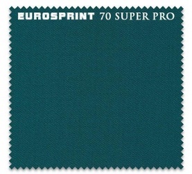 Бильярдное сукно EuroSprint 70 Super Pro, 198 см (сине-зеленое)